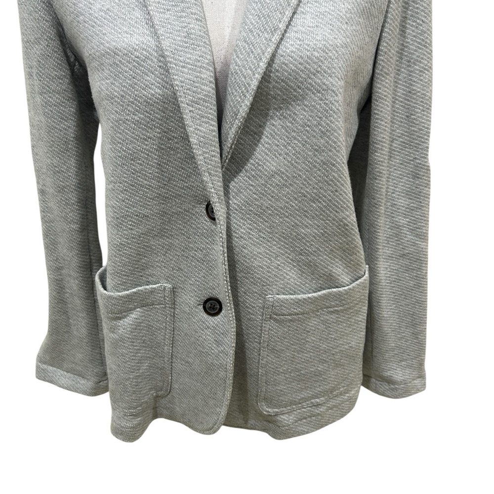 Faherty Inlet Heather Gray 2 Button Stretchy Knit… - image 7